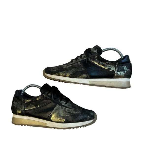 CoFi | Genuine Leather Holly Fashion Black Gold Camo Sneakers 10 - Picture 3 of 8